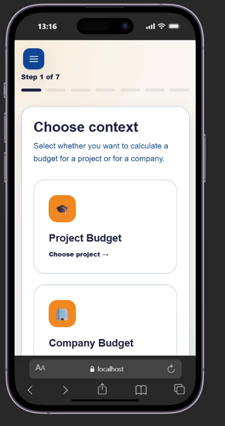 numy academy project mobile secondary view